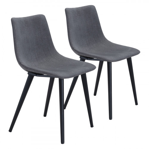 ZUO Daniel Dining Chair (Set Of 2) - Gray/Black