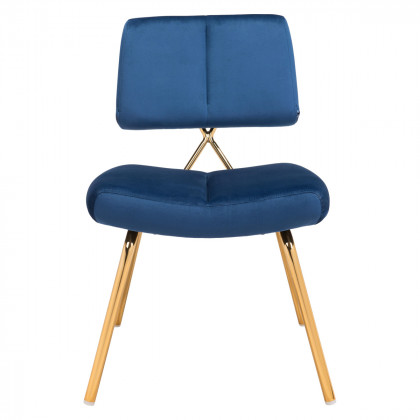 ZUO Nicole Dining Chair (Set Of 2) - Blue/Gold