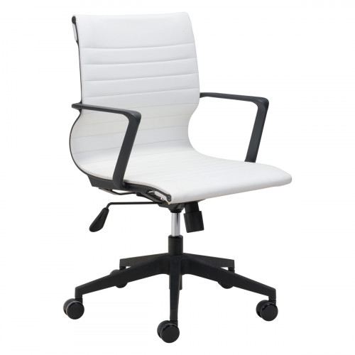 ZUO Stacy Office Chair - White/Black