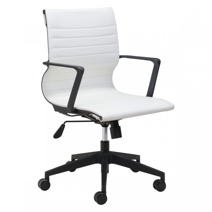 ZUO Stacy Office Chair - White/Black
