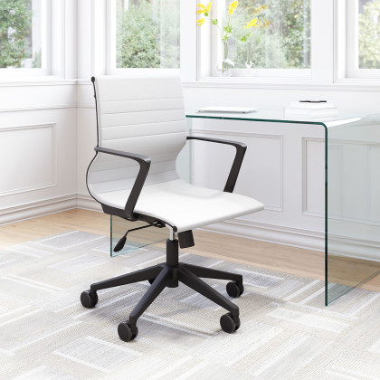 ZUO Stacy Office Chair - White/Black