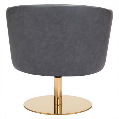 ZUO Justin Accent Chair - Gray/Gold