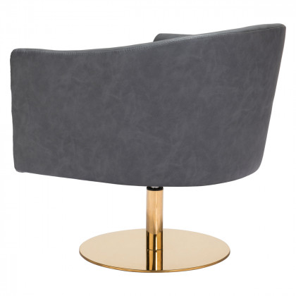 ZUO Justin Accent Chair - Gray/Gold