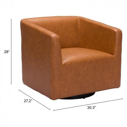 ZUO Brooks Accent Chair - Brown/Black