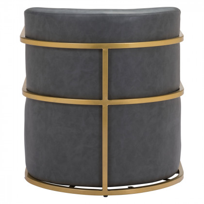ZUO Xander Accent Chair - Gray/Gold