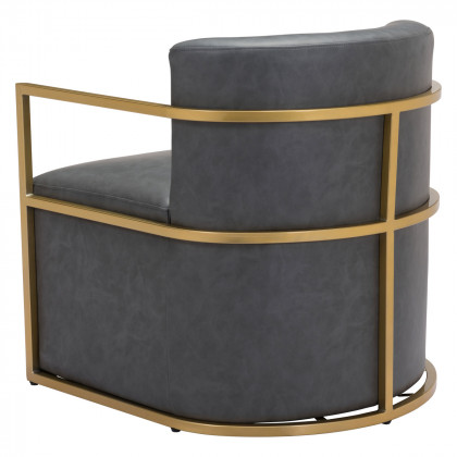 ZUO Xander Accent Chair - Gray/Gold
