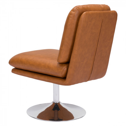 ZUO Rory Accent Chair - Brown/Silver
