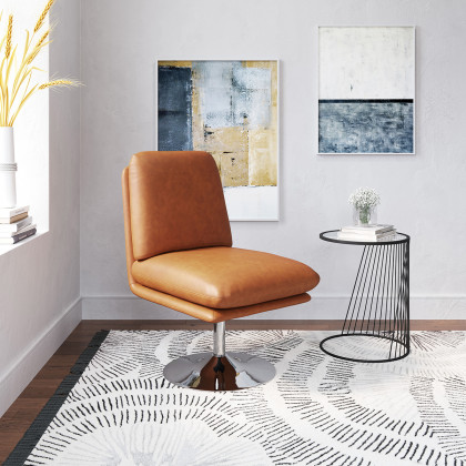 ZUO Rory Accent Chair - Brown/Silver