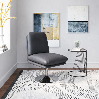 ZUO Rory Accent Chair - Gray/Silver
