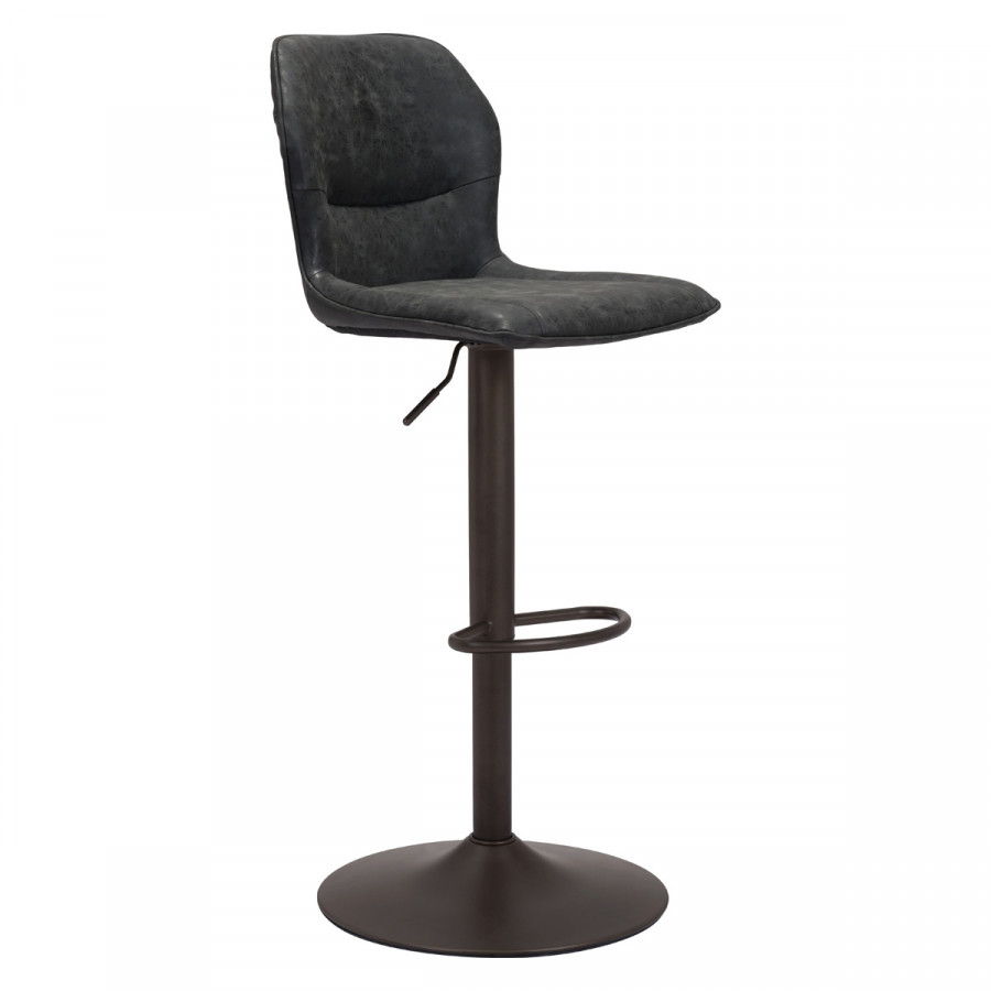 ZUO Vital Bar Chair - Vintage Black/Black