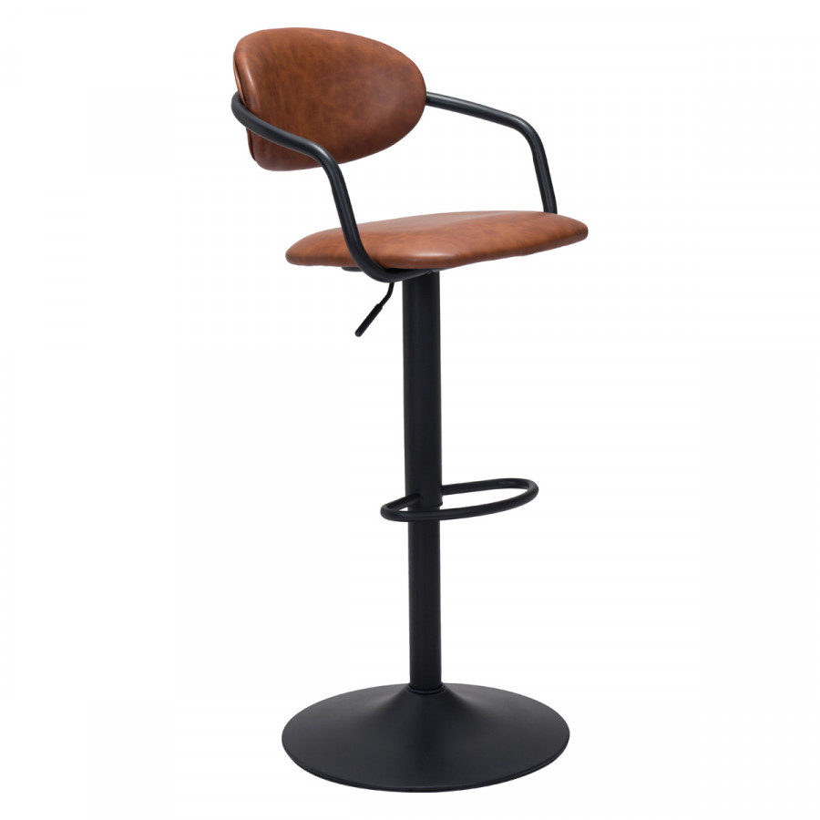 ZUO Kirby Bar Chair - Vintage Brown/Black