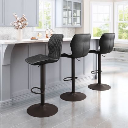 ZUO Seth Bar Chair - Vintage Black