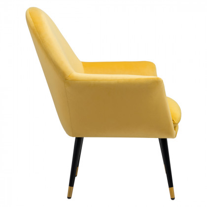 ZUO Alexandria Accent Chair - Yellow/Black/Gold