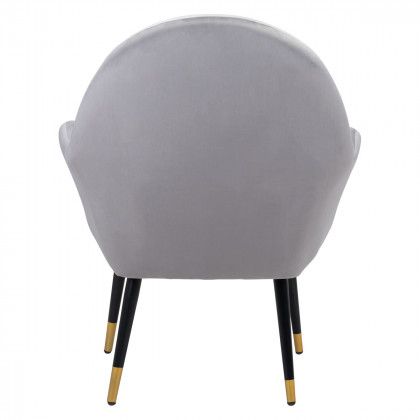 ZUO Alexandria Accent Chair - Gray/Blac/Gold