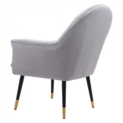 ZUO Alexandria Accent Chair - Gray/Blac/Gold