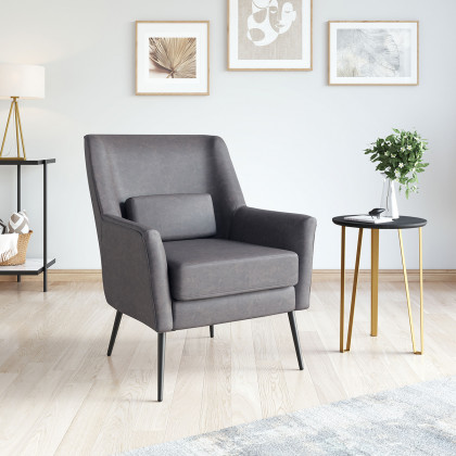 ZUO Ontario Accent Chair - Vintage Black