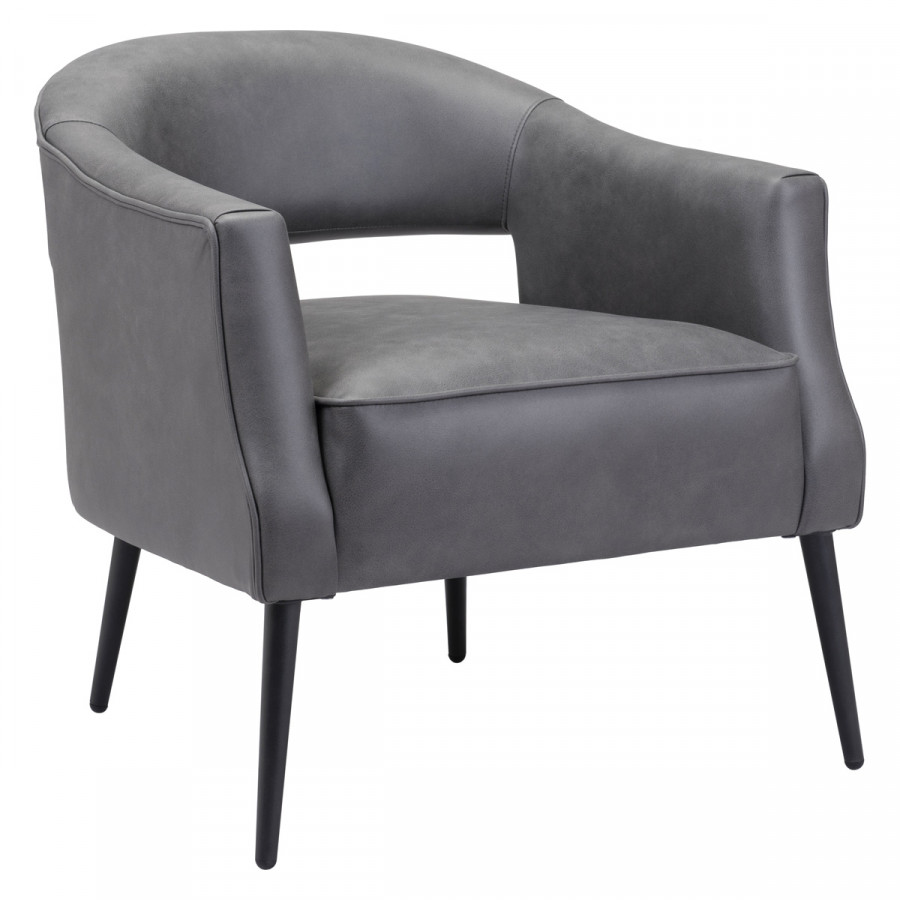 ZUO Berkeley Accent Chair - Vintage Gray/Black