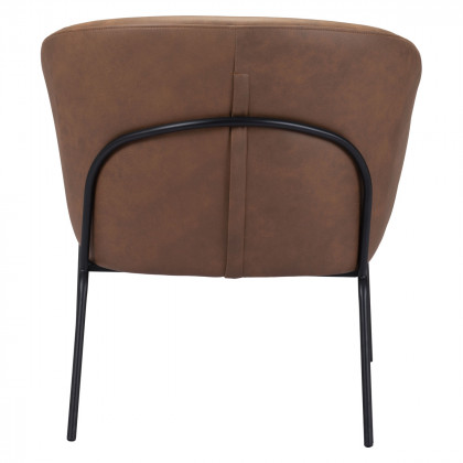 ZUO Quinten Accent Chair - Vintage Brown/Gold