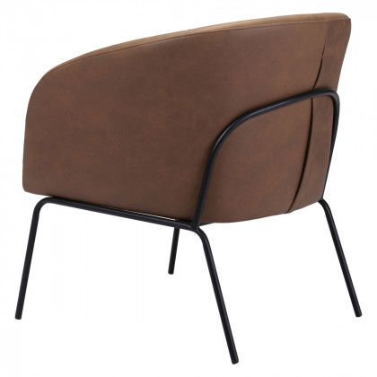 ZUO Quinten Accent Chair - Vintage Brown/Gold
