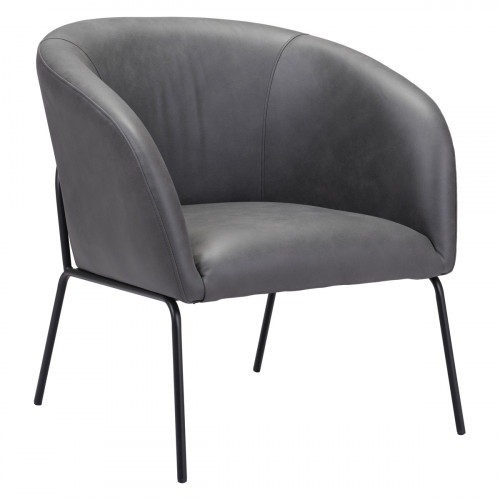 ZUO Quinten Accent Chair - Vintage Gray/Gold