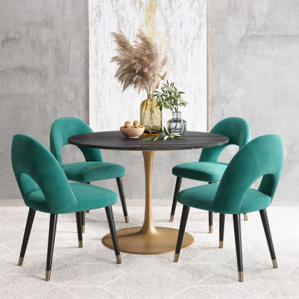 ZUO - Taj Dining Table in Black/Gold