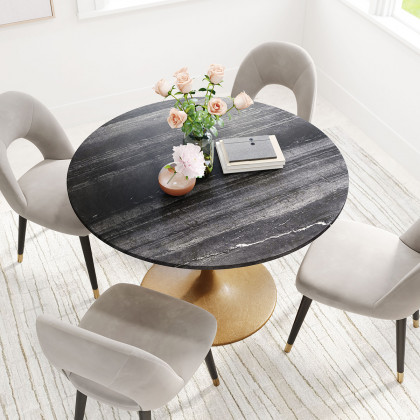 ZUO - Taj Dining Table in Black/Gold