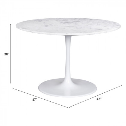 ZUO - Phoenix Dining Table in White