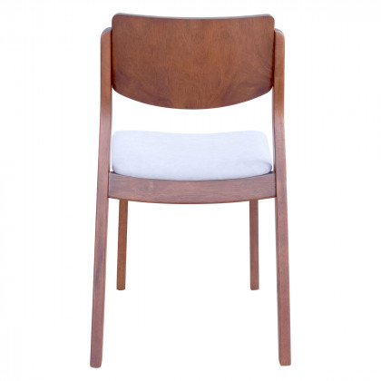 ZUO Desdamona Dining Chair - Light Gray/Walnut