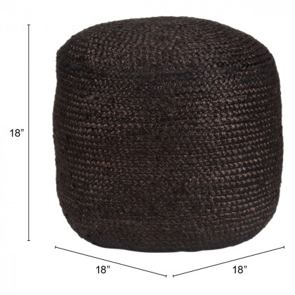 ZUO Lillian Ottoman - Brown
