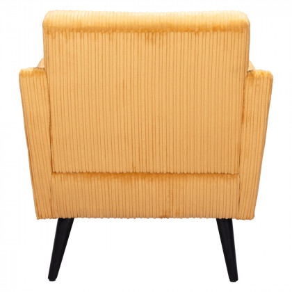 ZUO Bastille Accent Chair - Yellow/Matte Black