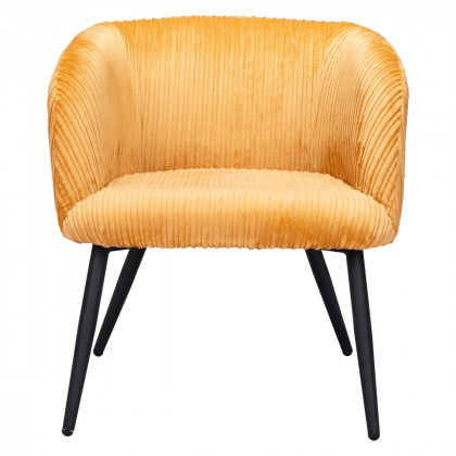 ZUO Papillion Accent Chair - Yellow/Matte Black