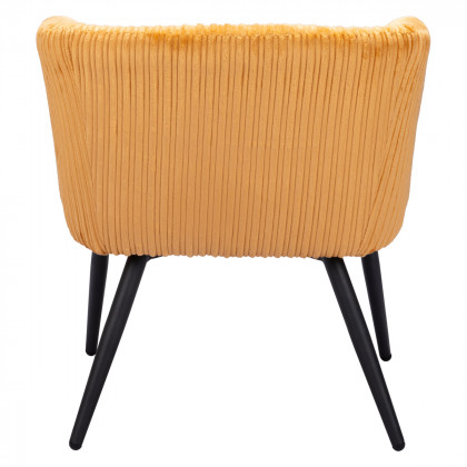 ZUO Papillion Accent Chair - Yellow/Matte Black