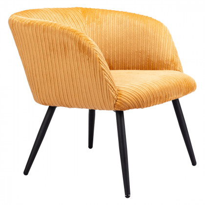 ZUO Papillion Accent Chair - Yellow/Matte Black
