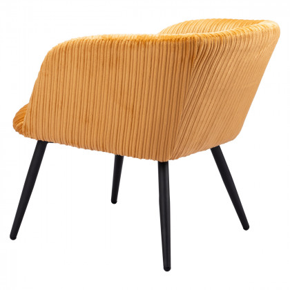ZUO Papillion Accent Chair - Yellow/Matte Black