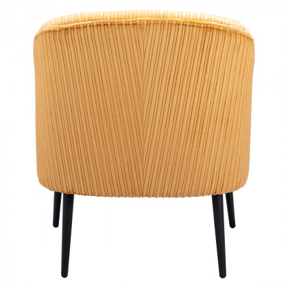 ZUO Ranier Accent Chair - Yellow/Matte Black