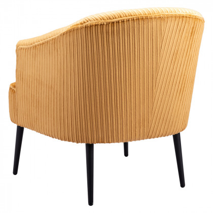 ZUO Ranier Accent Chair - Yellow/Matte Black