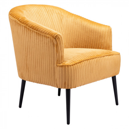 ZUO Ranier Accent Chair - Yellow/Matte Black