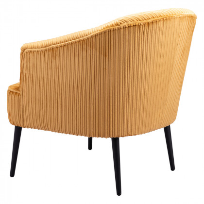 ZUO Ranier Accent Chair - Yellow/Matte Black
