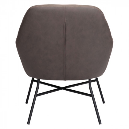 ZUO Hans Accent Chair - Vintage Brown/Matte Black