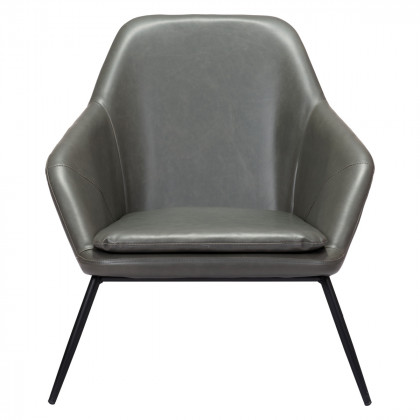 ZUO Manuel Accent Chair - Gray/Matte Black