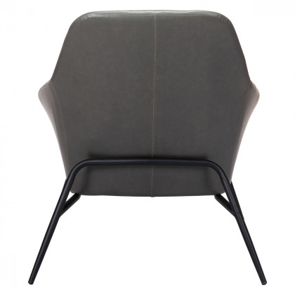 ZUO Manuel Accent Chair - Gray/Matte Black