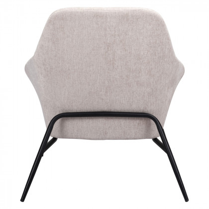 ZUO Manuel Accent Chair - Beige/Matte Black