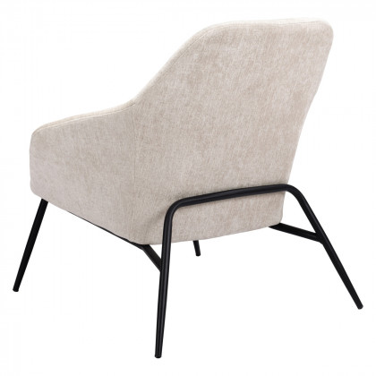 ZUO Manuel Accent Chair - Beige/Matte Black