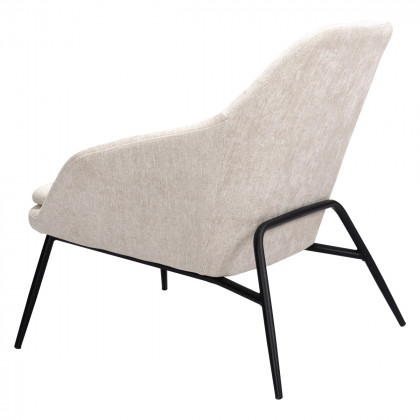 ZUO Manuel Accent Chair - Beige/Matte Black