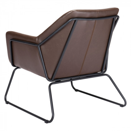 ZUO Jose Accent Chair - Brown/Matte Black