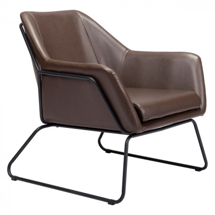 ZUO Jose Accent Chair - Brown/Matte Black