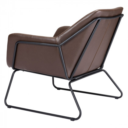 ZUO Jose Accent Chair - Brown/Matte Black