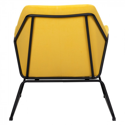 ZUO Jose Accent Chair - Yellow/Matte Black