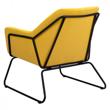 ZUO Jose Accent Chair - Yellow/Matte Black