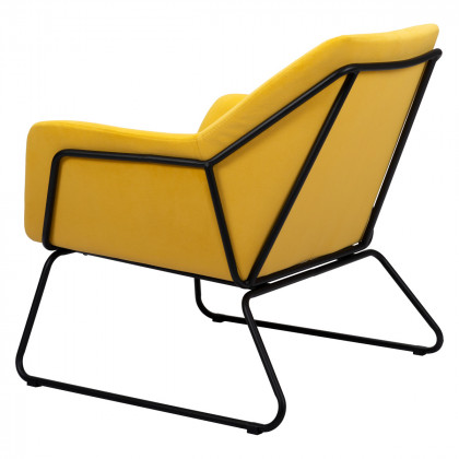 ZUO Jose Accent Chair - Yellow/Matte Black